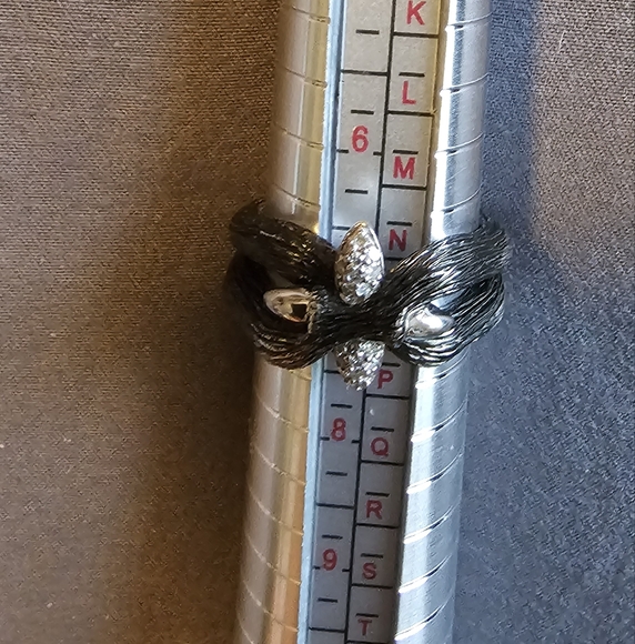 Stephen Dweck Fortuna Sterling & Double Diamond Cluster Double Branch - Picture 2 of 3